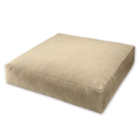 Jaxx Brio Large D√©cor Floor Pillow / Meditation Yoga Cushion, Plush Microvelvet, Camel