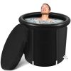 Ice Bath Tub for Athletes, Portable Cold Plunge Inflatable, Large Cold Plunge Tub, Nylon Fabric Ice Plunge Tub for Recovery, Cold Water Therapy Pod Ou