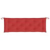 Garden Bench Cushions 2pcs Red 59.1"x19.7"x2.8" Oxford Fabric