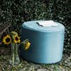 Jaxx Spring Outdoor Ottoman, Light Blue