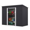 4.2'x9.1'ft Outdoor Storage Shed - Dark Gray