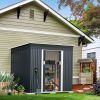 4.2'x9.1'ft Outdoor Storage Shed - Dark Gray