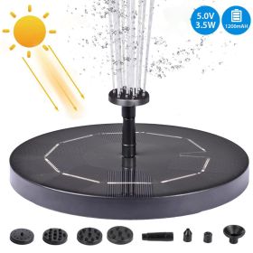 Solar Water Mercury Garden Miniature Floating Fountain (Option: Built in lithium battery)