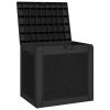 Patio Storage Box Black 21.9"x16.9"x20.9" Polypropylene