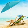 6.5 Feet Beach Umbrella with Carry Bag without Weight Base