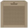 Patio Storage Box Light Brown 21.9"x16.9"x20.9" Polypropylene